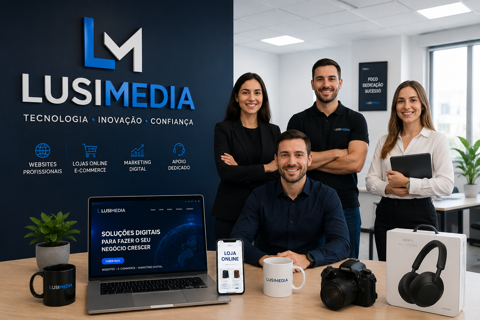 Equipa Lusimedia - Nome comercial da empresa AprilGarden