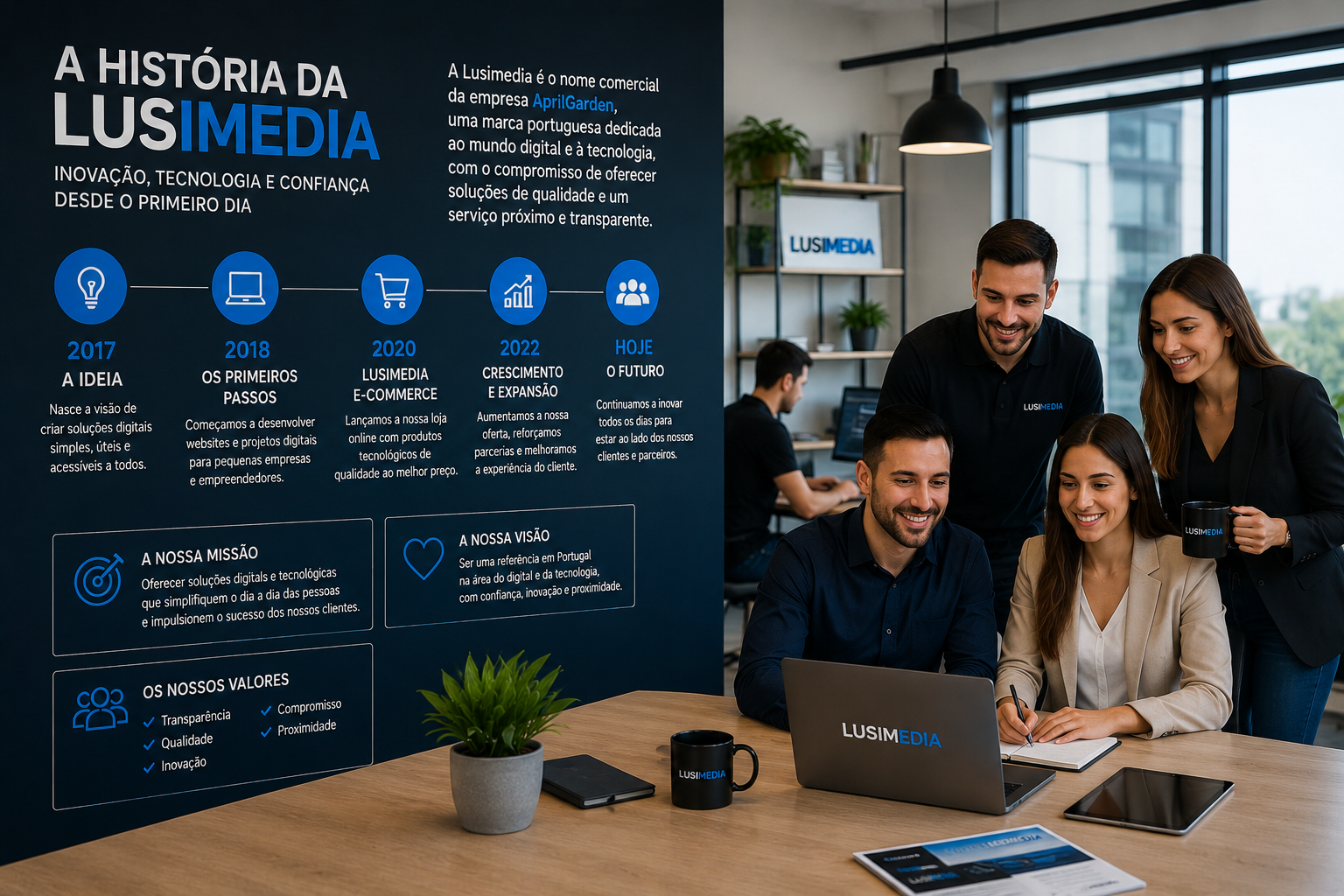 História da Lusimedia